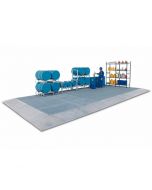 Cuva protectie suprafete mari BZ 10.10 din otel zincat cu grilaj sarcina pe roti max. 2000 kg