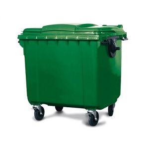 Recipient deseuri din polietilena (PE) 1100 litri verde