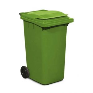 Cos deseuri mobil din plastic 240 litri verde