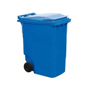Cos deseuri mobil din plastic 360 litri albastru