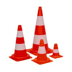 Con de avertizare din PVC inaltime 300 mm