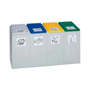 Sistem modular cu 4 module de colectare a deseurilor a cate 60 litri