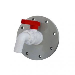 Robinet de evacuare din PP pentru rezervor produse chimice 1 1/4