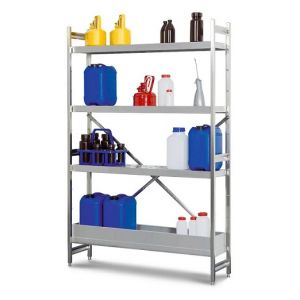 Raft mic depozitare materiale periculoase din INOX 900x500x1800mm