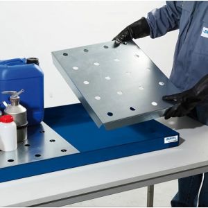 Placa zincata perforata pentru cuva de retentie 30 litri