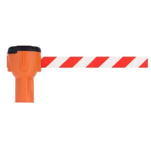 Atasament con de trafic portocaliu cu banda rosie/alba