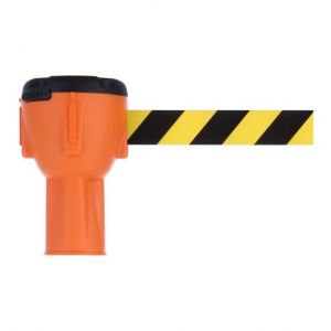 Atasament con de trafic portocaliu cu banda negru/galben