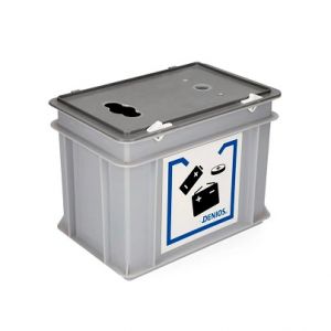 Cutie plastic de colectare baterii uzate cu doua deschideri 20 litri