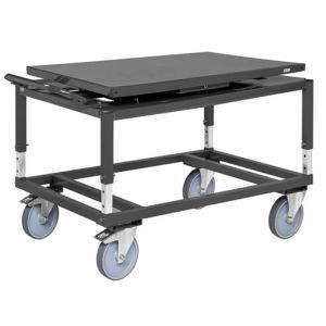 Carucior pentru paleti cu placa rotativa 600 kg