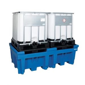 Cuva de retentie din PE cu palet 2 IBC de 1000 litri