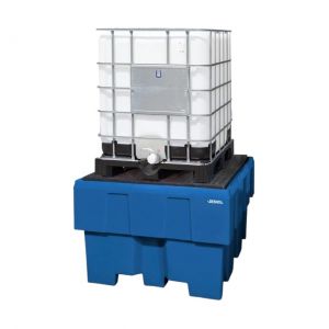 Cuva de retentie din PE cu grilaj 1 IBC de 1000 litri