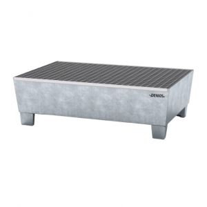 Cuva de retentie din otel zincat cu grilaj 2 butoaie de 205 litri 1236x815x355 mm