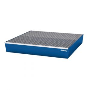 Cuva de retentie din otel vopsit cu grilaj 4 butoaie de 200 litri 1236x1210x190 mm