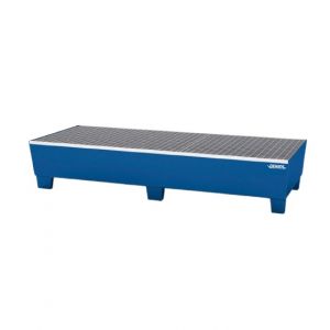 Cuva de retentie din otel vopsit cu grilaj 3 butoaie de 200 litri 2010x815x355 mm