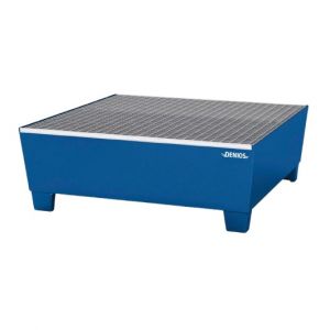 Cuva de retentie din otel vopsit cu grilaj 4 butoaie de 200 litri 1240x1210x430 mm