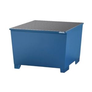 Cuva de retentie otel vopsit cu grilaj 1 IBC de 1000 litri 