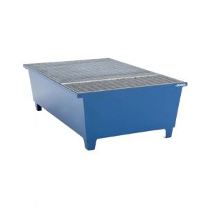 Cuva de retentie otel vopsit cu grilaj 1 IBC de 600 litri cu zona de umplere