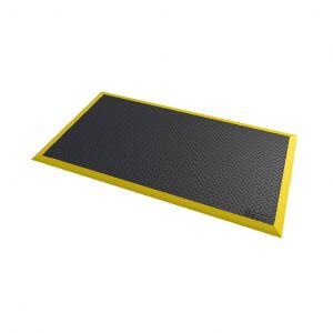 Covor antioboseala Diamond Flex™ negru/galben 102x163cm