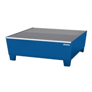 Cuva de retentie din otel vopsit cu grilaj 4 butoaie de 205 litri 1240x1208x430 mm