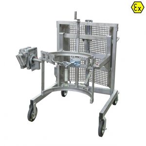Dispozitiv ATEX manipulare butoaie L/M 600 ex CrNi baza galvanizata