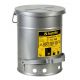 Recipient antifoc SoundGard™ colectare lavete uleioase gri 53 litri