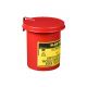 Recipient antifoc SoundGard™ colectare lavete uleioase rosu 2 litri