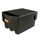 Cuva retentie PE cu placa perforata din PE si accesoriu de umplere 1 IBC 1100 litri