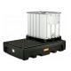 Cuva retentie PE cu placa perforata din PE 2 IBC-uri 1100 litri