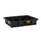 Cuva retentie din PE fara grilaj pentru 2 paleti de 1200x800 mm pe latime 425litri