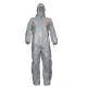 Costum protectie chimica generala Tychem F categoria III dimensiune XL gri