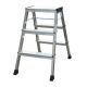 Scara dubla pliabila din aluminiu 2 x 3 trepte