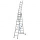 Scara multifunctionala din aluminiu 3 x 9 trepte