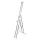 Scara multifunctionala din aluminiu 3 x 14 trepte