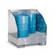 Statie substante periculoase 4 GST-K-V50 otel zincat 4 butoaie 200 litri
