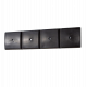 Profil protectie perete PE negru 1000x50x250mm