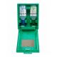 Kit de interventie pentru ochi in cutie de perete cu sticle de solutie oculara Duo