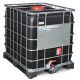 Container negru IBC-UN cu palet PE 1000 litri Ø 225