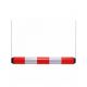 Limitator de inaltime suspendat PE rosu/alb 