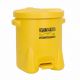 Recipient PE antifoc colectare lavete uleioase 53litri