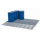 Cuva protectie suprafete mari otel zincat cu grilaj BZ 29.19 sarcina pe roti max. 450 kg