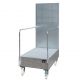 Cuva mobila cu panou perforat 2x200 litri 1280x800x2015mm