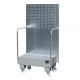 Cuva mobila cu panou perforat 2x60 litri 570x890x1685mm