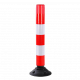 Stalp anticoliziune flexibil 750mm rosu